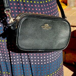 Black Coach Jamie mini camera bag
